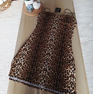 Sexy cheetah mini dress
